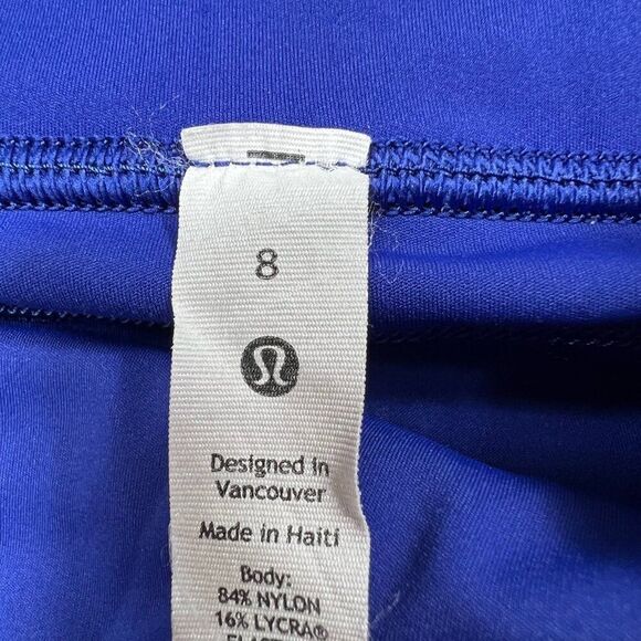 Lululemon Fast And Free 7/8 Tight II Non-Reflective 25" Jet Stream Blue Size 8 - Picture 4 of 7